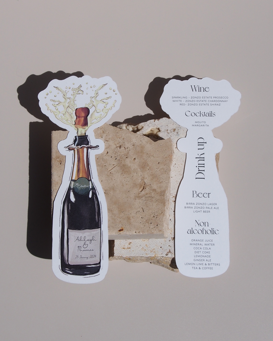 Bubbly Drink Menu