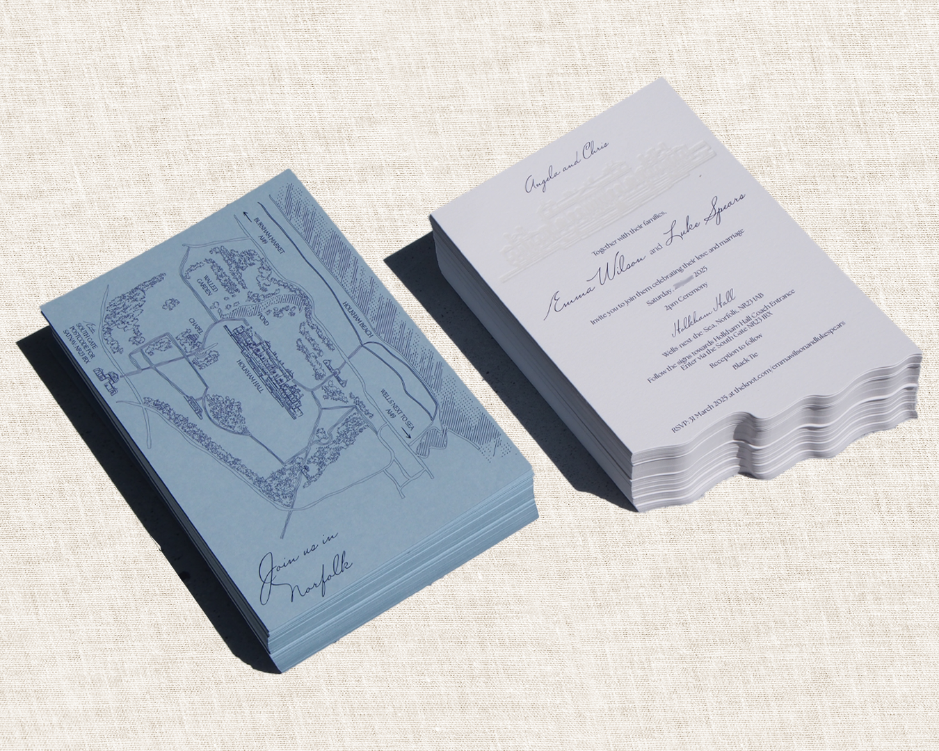Emma and Lukes Stunning Wedding Invitations