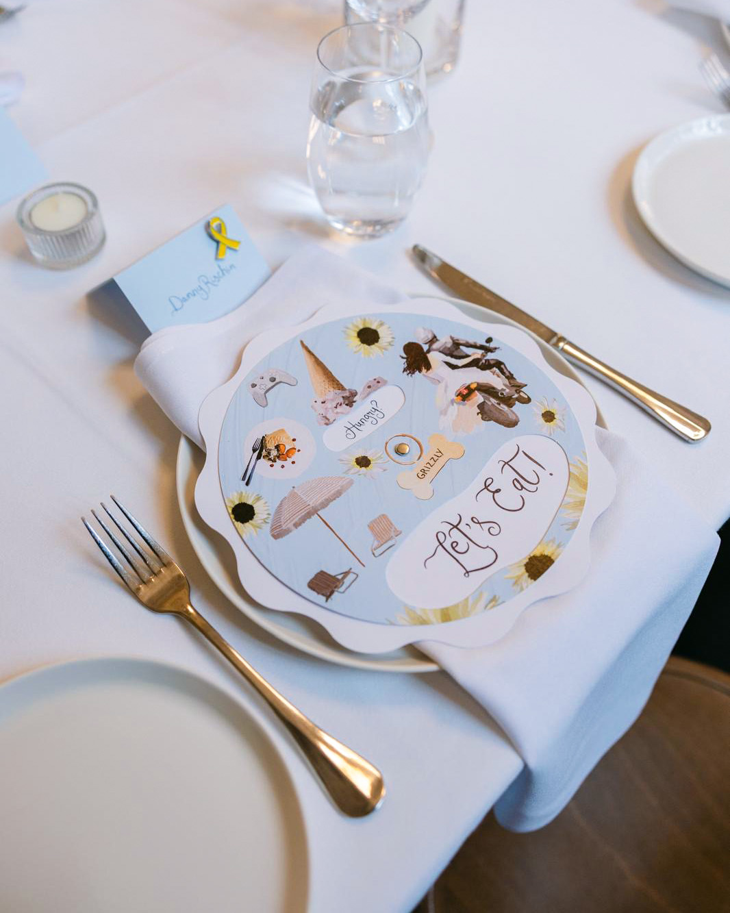 Custom Wedding Menus for Megan and Omer