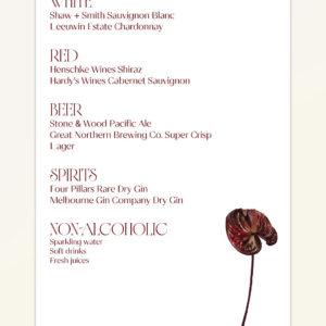 Anthurium: Bar Sign - Version B