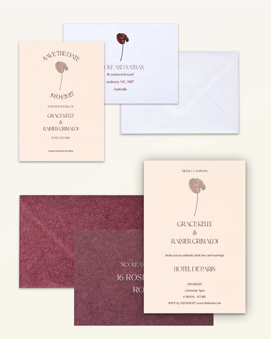 Anthurium: Full Invitation Suite - Bundle B
