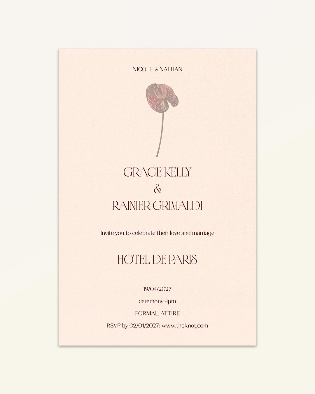 Anthurium: Invitation - Version B