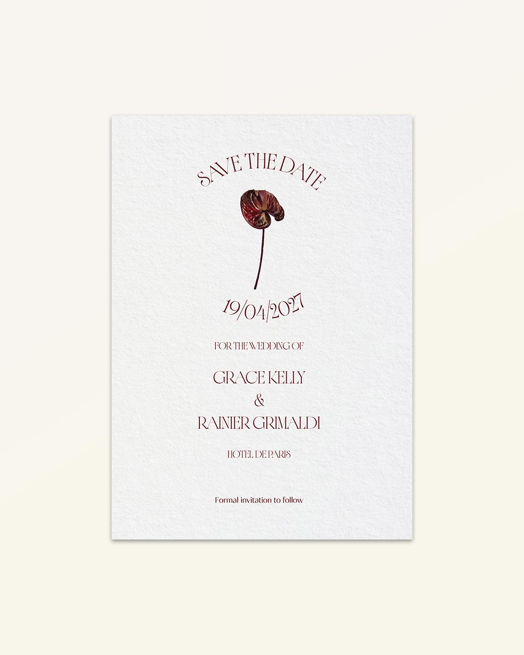 Anthurium: Save the Date - Version A