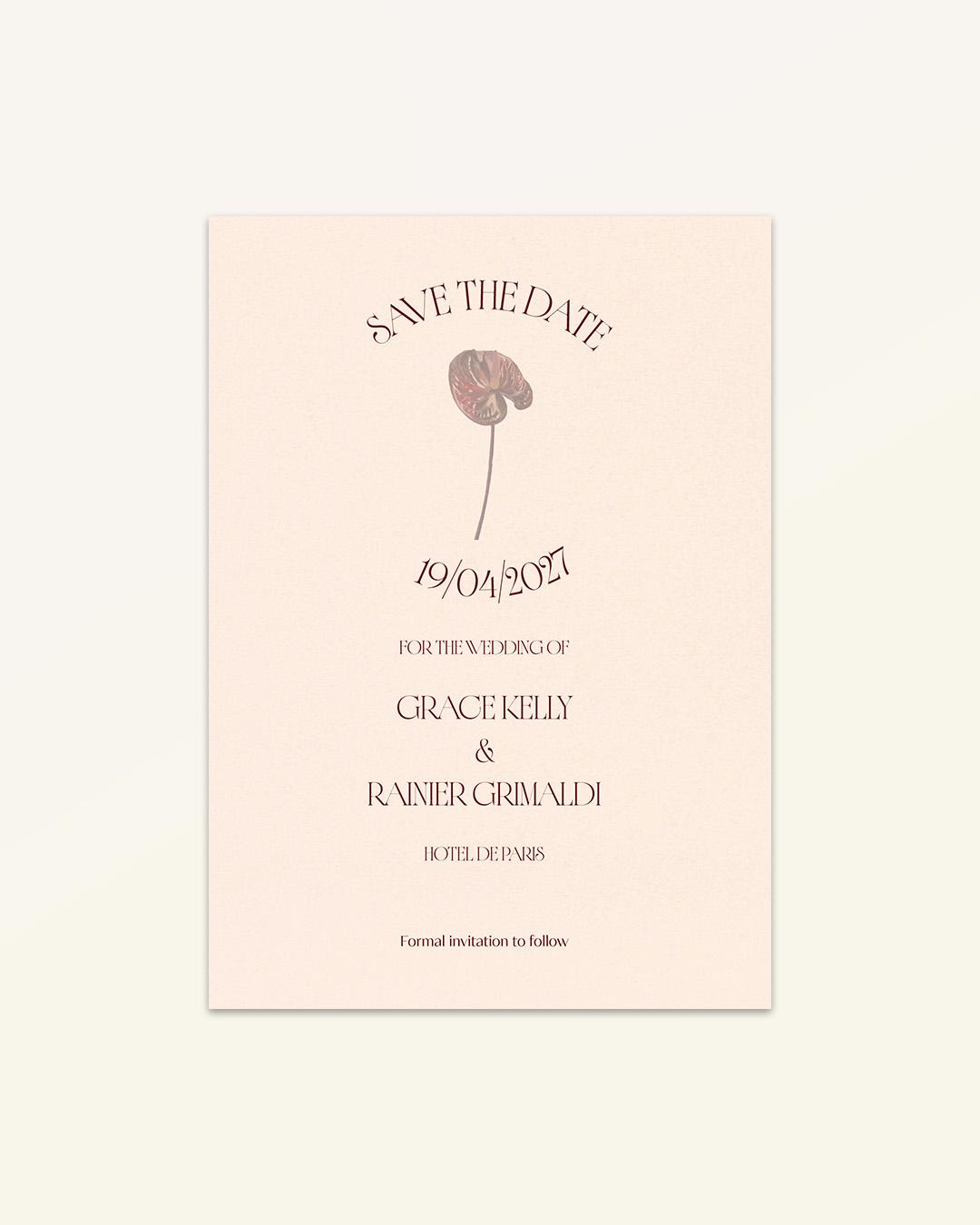 Anthurium: Save the Date - Version B