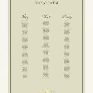 Harvest: Seating Chart - Version A