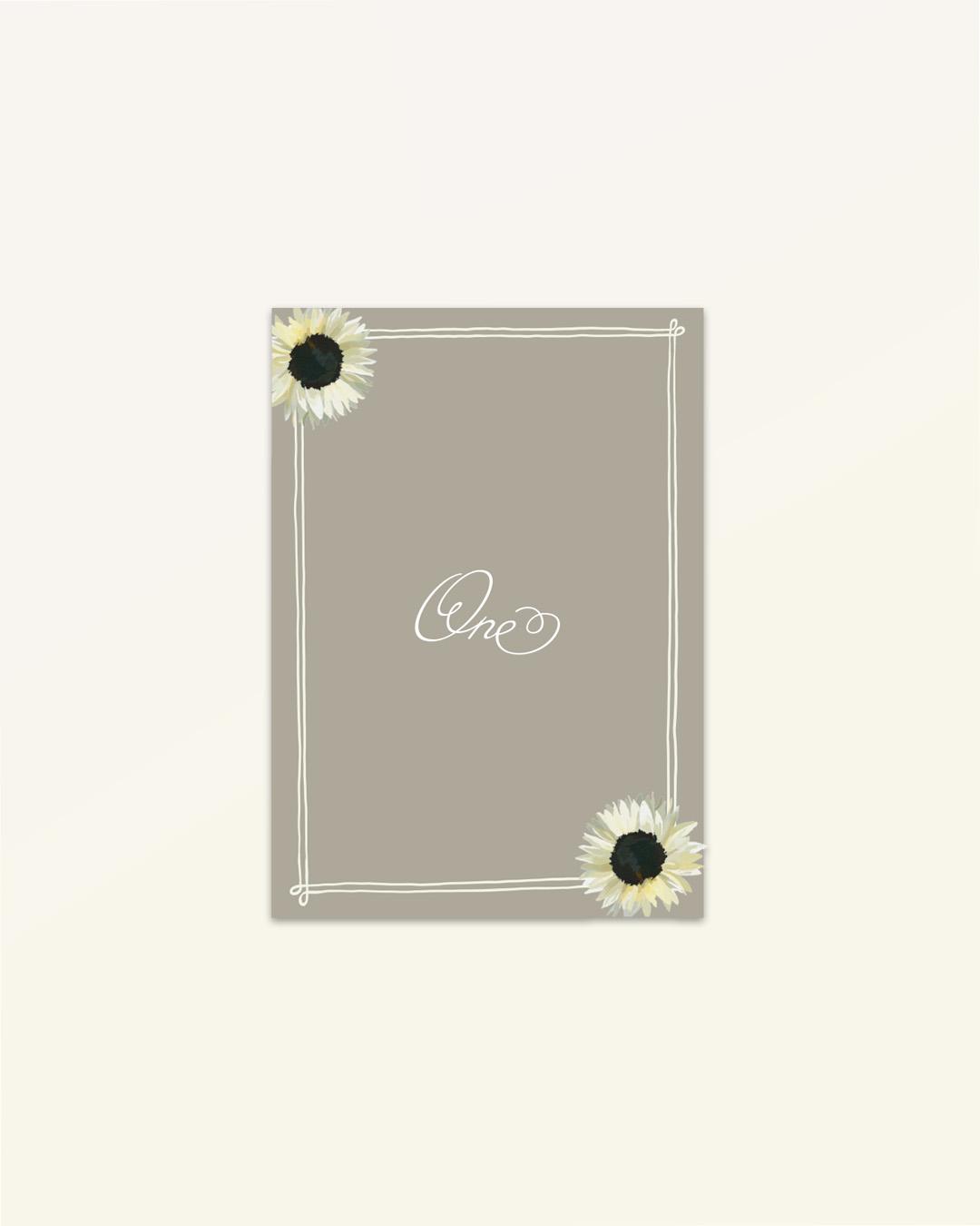 Harvest: Table Numbers - Version C