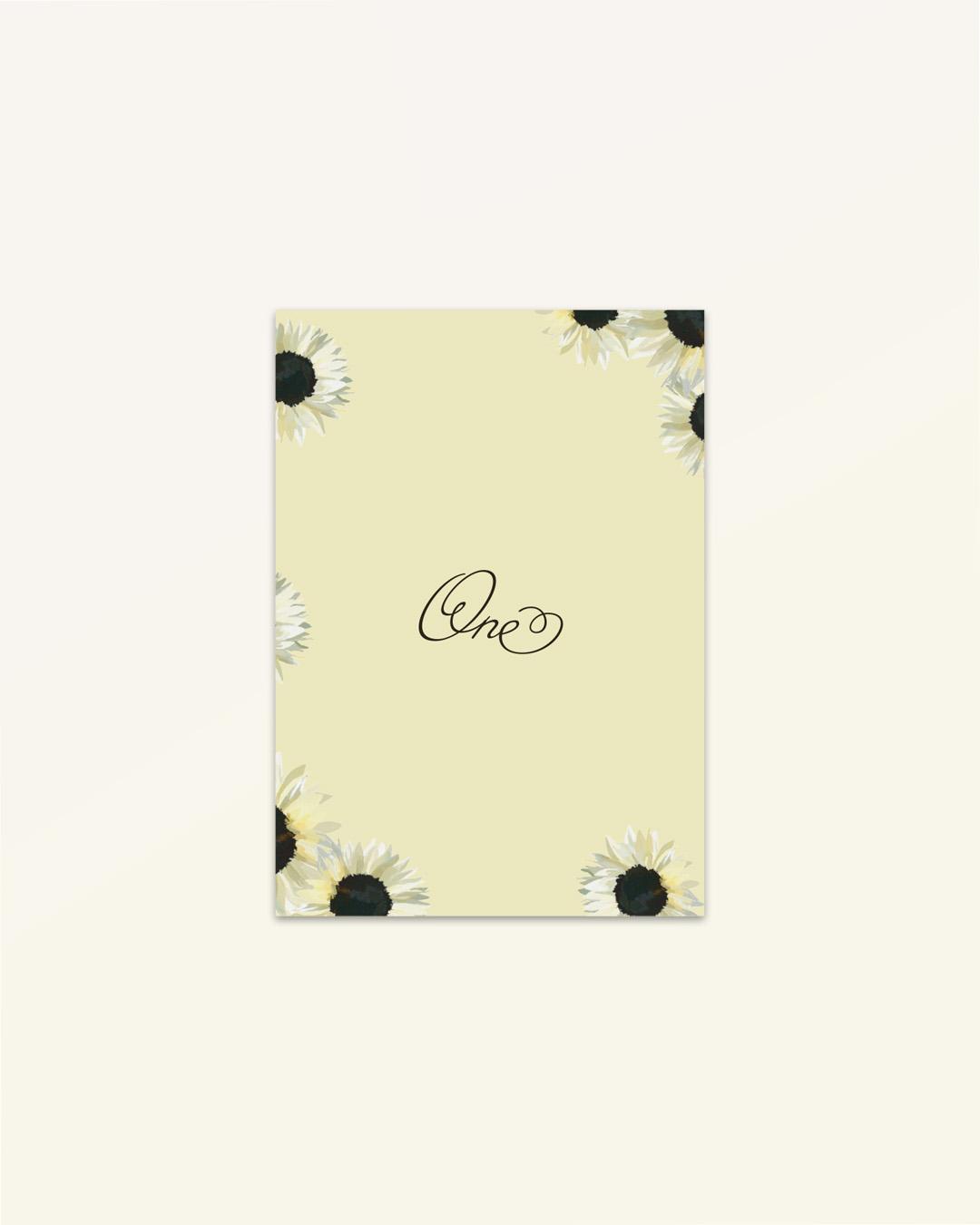Harvest: Table Numbers - Version D
