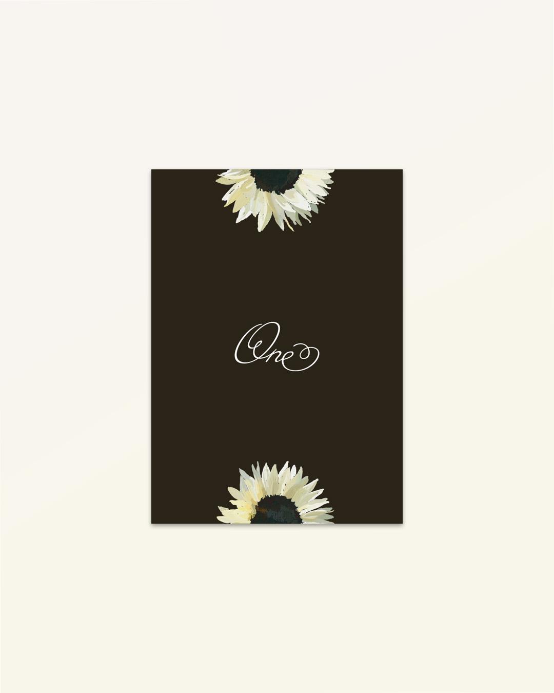 Harvest: Table Numbers - Version B